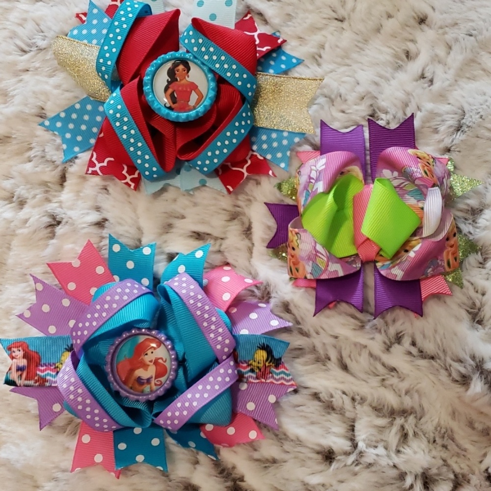 Disney hair bows